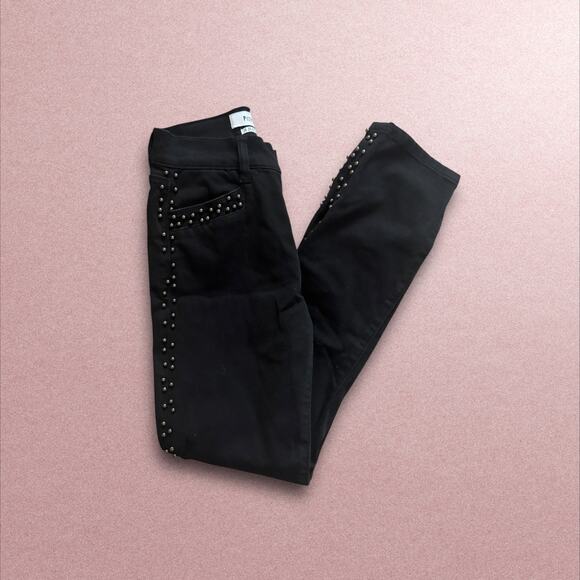 Pistola Charlie Studded Black Straight Leg Jeans - Picture 2 of 6